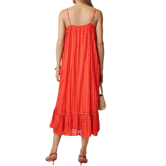 J. Crew Oval Eyelet Midi Dress NWT - Picture 2 of 10